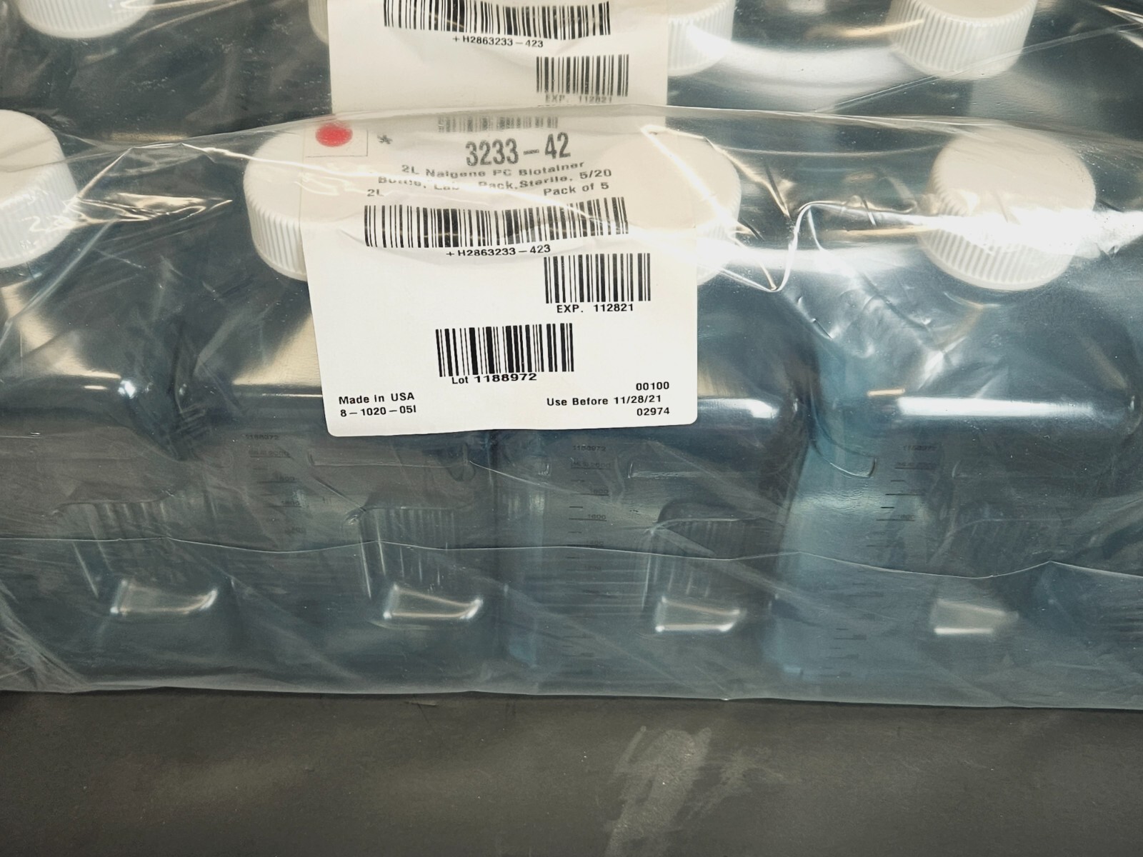 Thermo Scientific Biotainer Bottle 2 L Screw Cap PC Sterile 20 Bottles