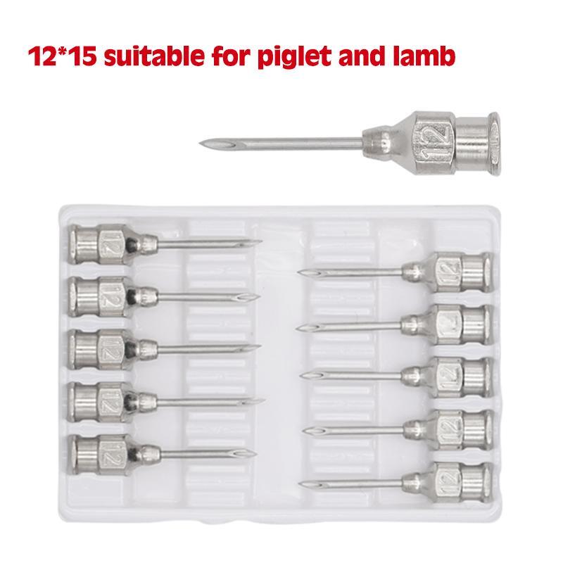 10 Pcs Stainless Steel Tips Various Sizes Suitable Animals Poultry Cattle Sheep