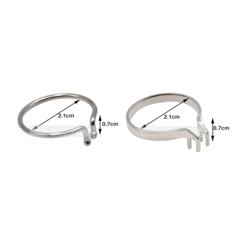 10 Set TOR VM Dental Matrix Bands Sectional Contoured Matrices Wedges Ring Clamp