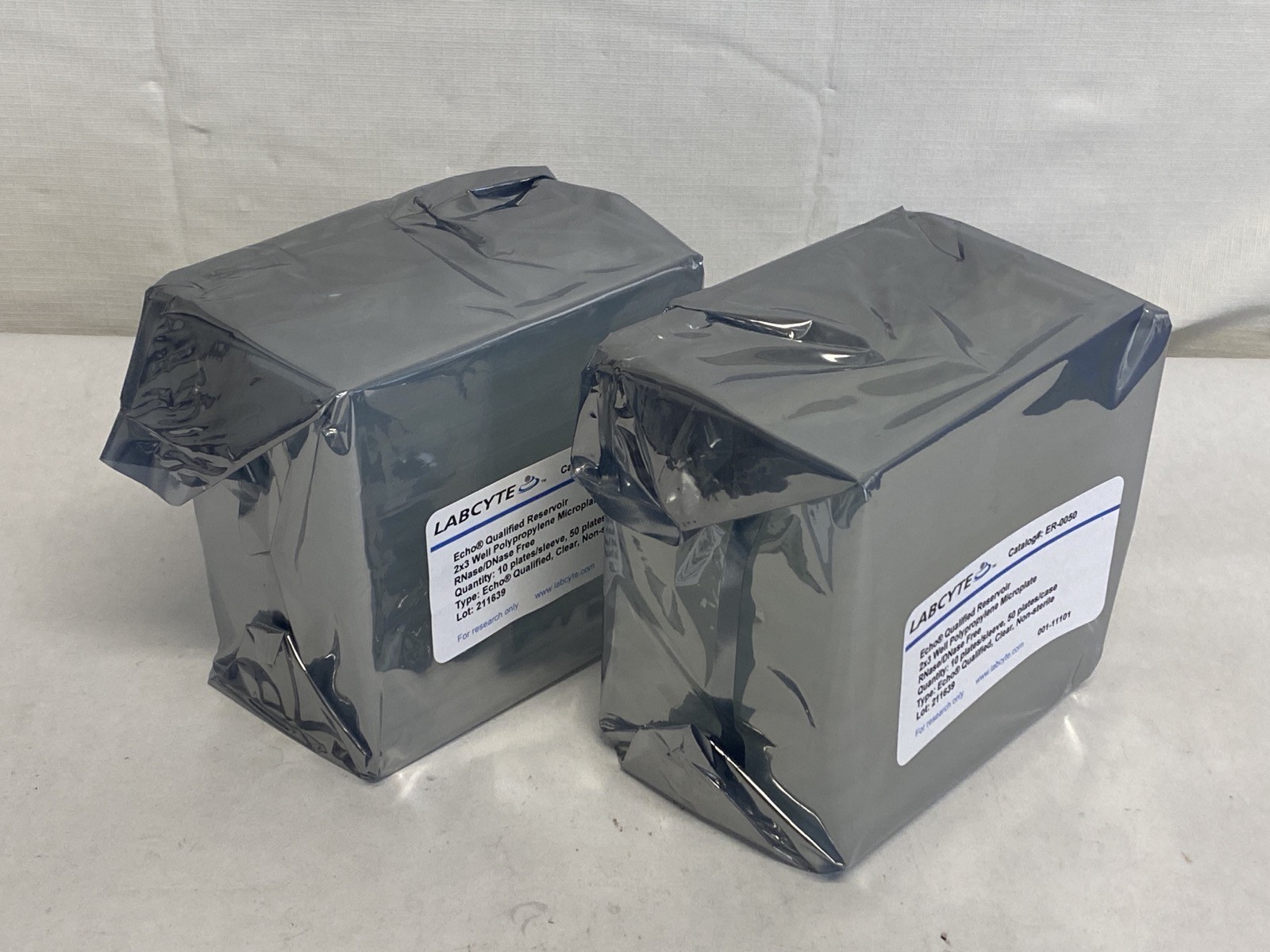 (20) LABCYTE Echo Qualified 2×3 Well Clear PP Microplates Amine Coating ER-0050