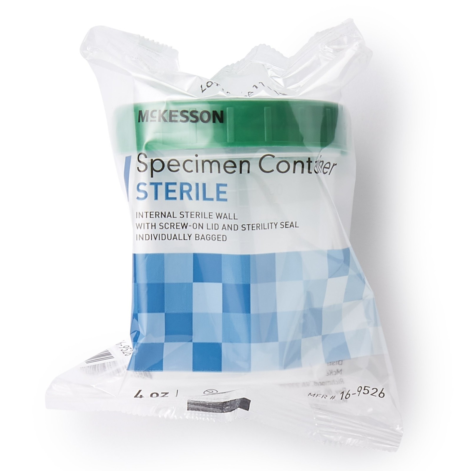 McKesson Specimen Container Sterile Disposable Screw Cap 100 Ct