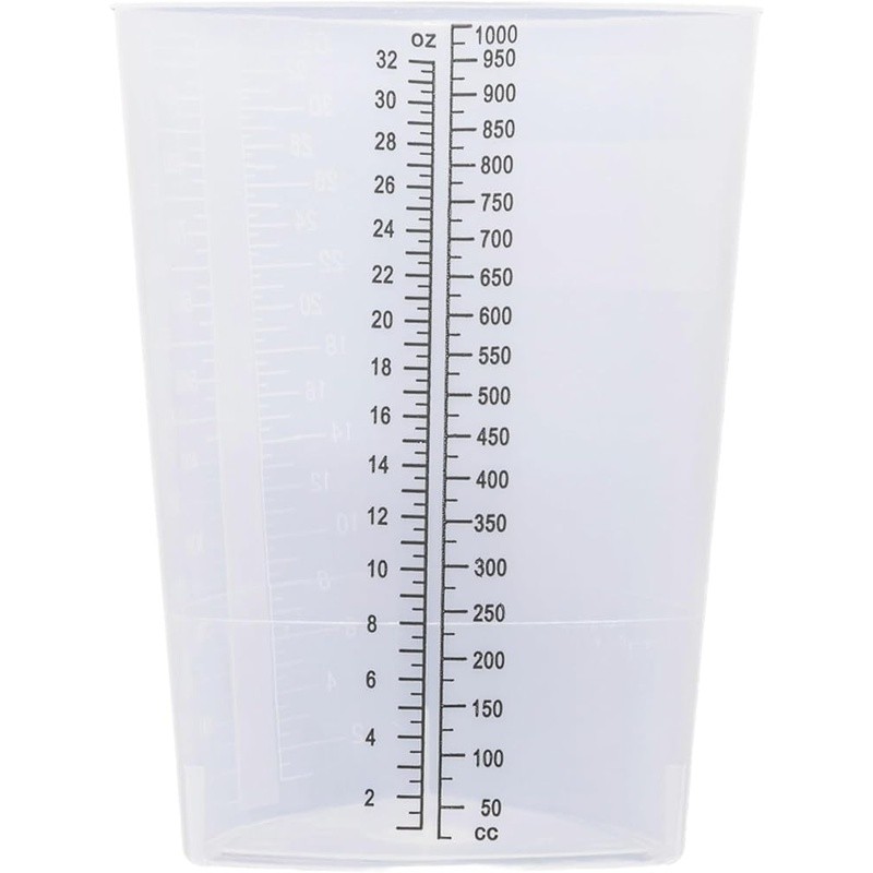 Triangular Laboratory Beaker 32oz Measuring Cup Accurate Liquid Measurement New