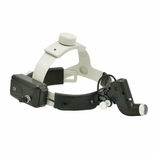 Dental 5W LED SurgicalHeadlight Headband Spot Head Lamp Black DY-006+AL-Case CE