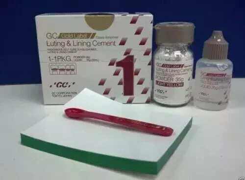 Dental GC JAPAN Gold Label Type 1 Luting & Lining GIC Cement Big Pack