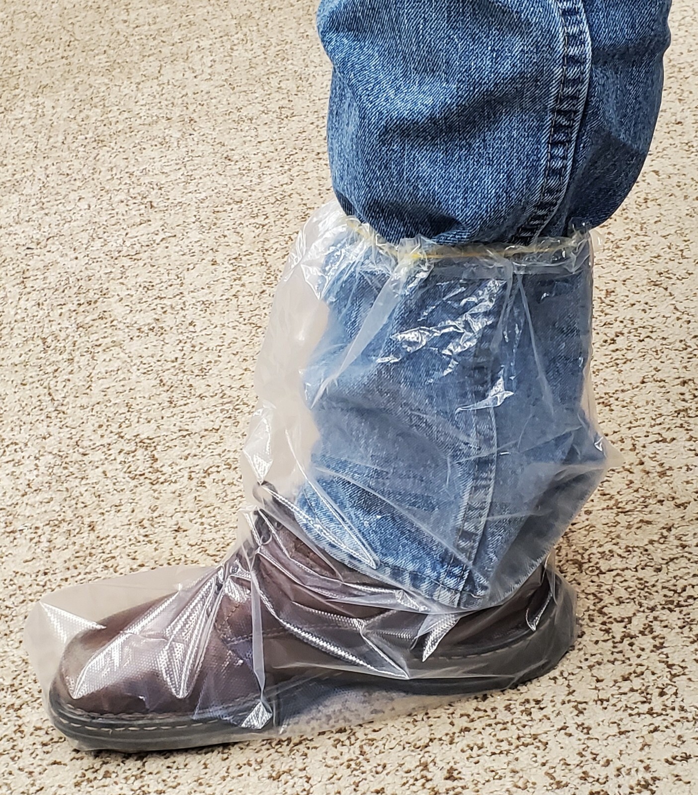 Disposable Shoe and Boot Covers, 50 Pair Dispenser Package