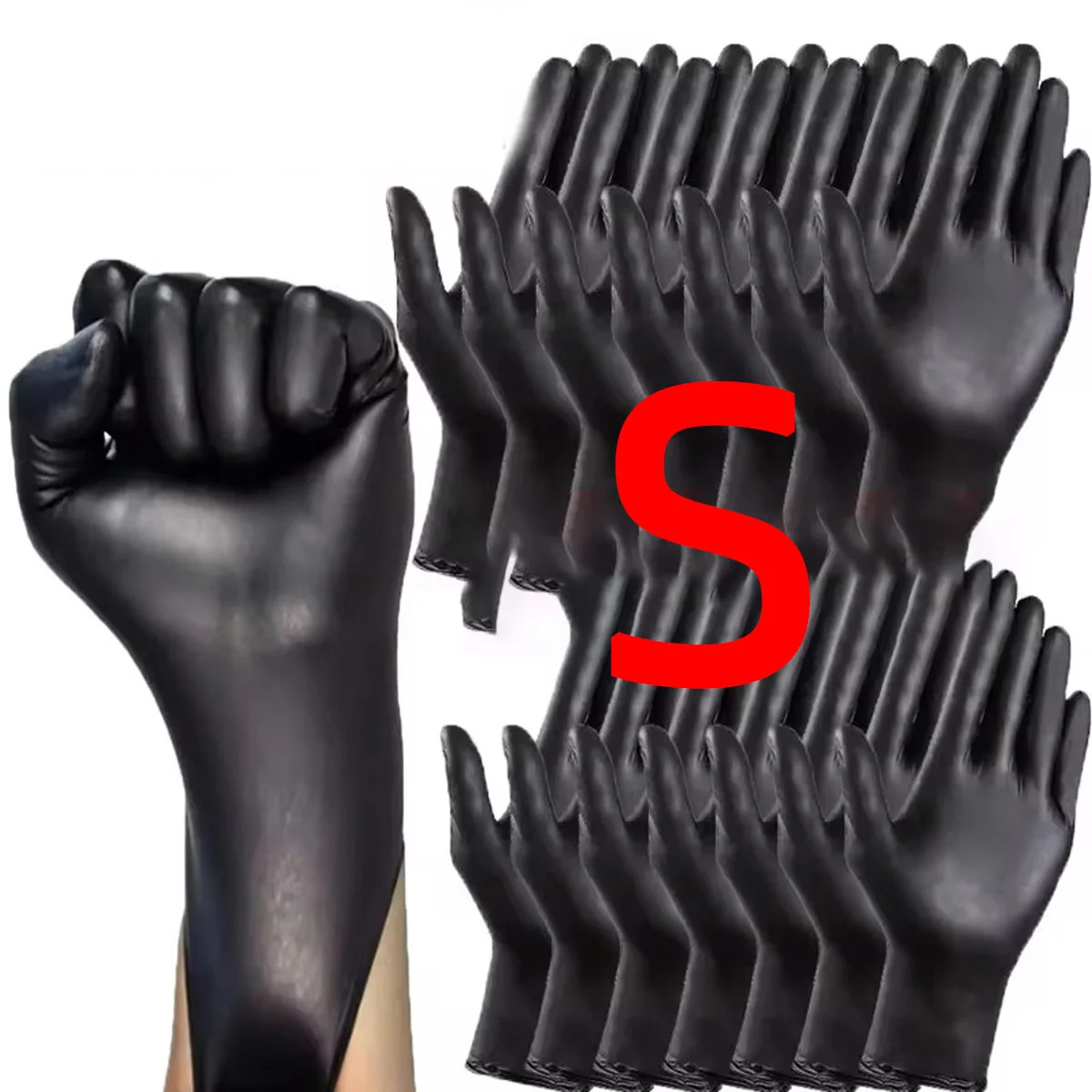 10/20/50/100PCS Bagged Disposable Gloves Black Disposable Gloves Household Kitch