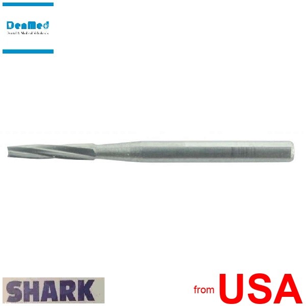 SHARK-FG-171 Taper Flat End – Plain Cut -100pk – Tungsten Carbide Burs – 470524