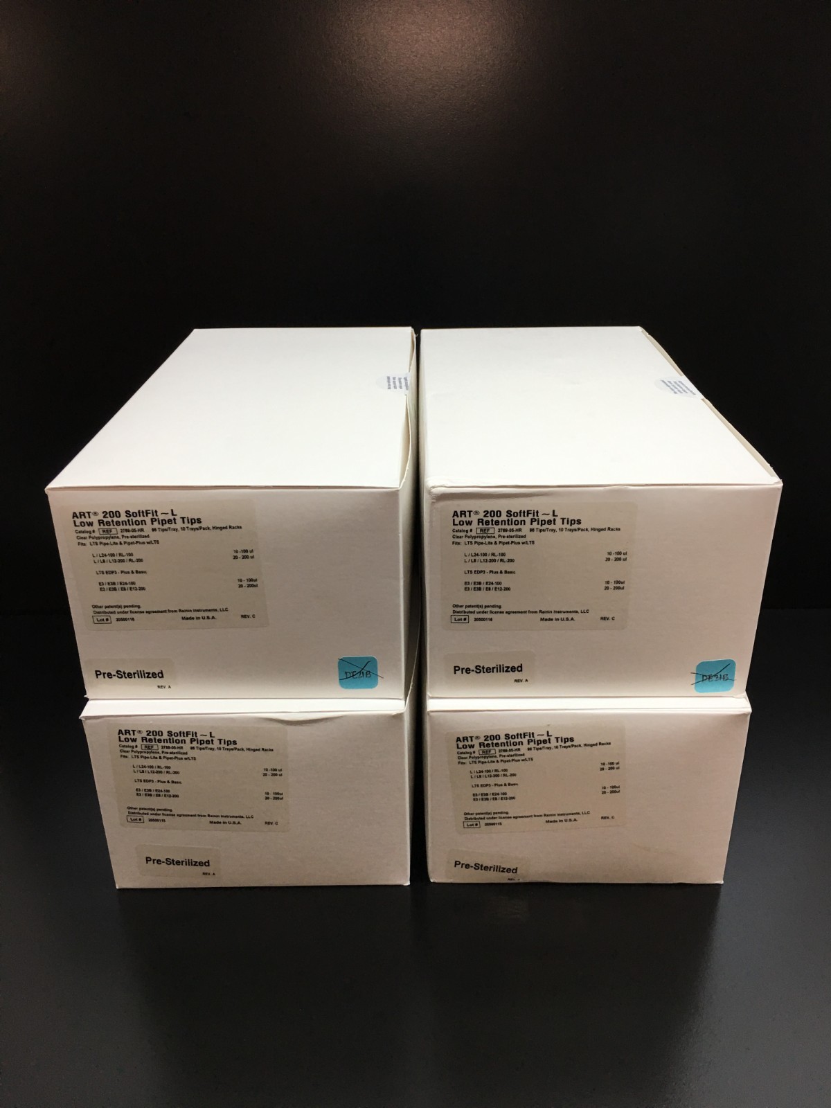 Thermo Scientific REF 2769-05-HR Pipet Tips ART 200μL SoftFit-L Lot 4 PKS