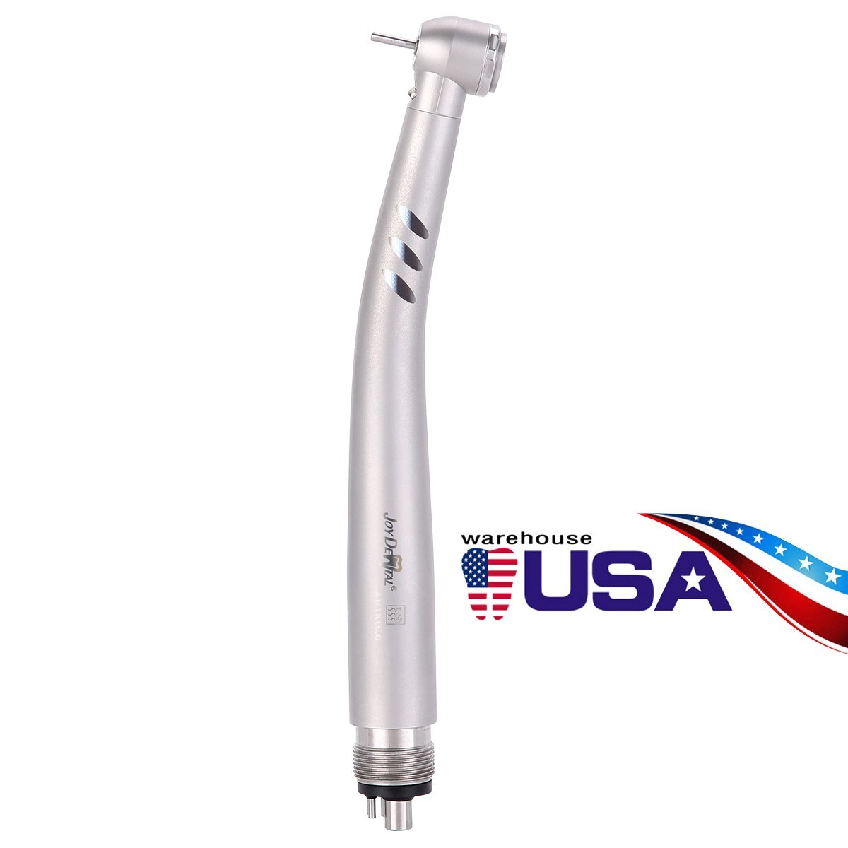 Dental Fiber Optic LED E-generator High Speed Handpiece 4 Holes M4 Air Turbine