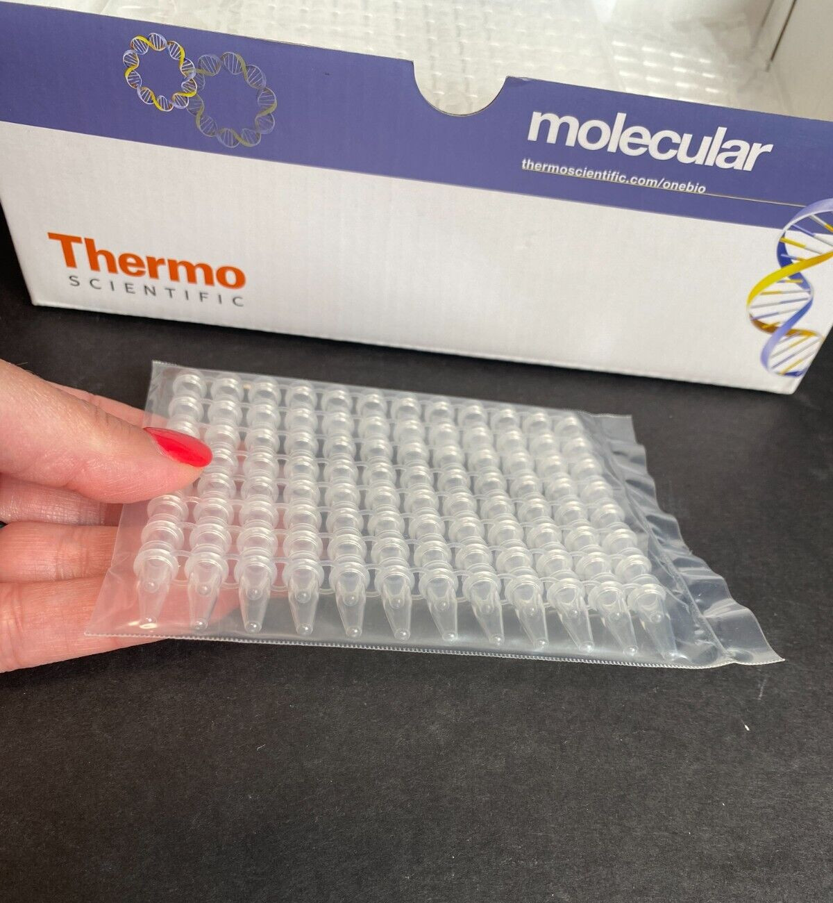 Thermo Scientific 12 Tube Strip Thin Wall with Flat Cap 0.2 ml 90 Strips