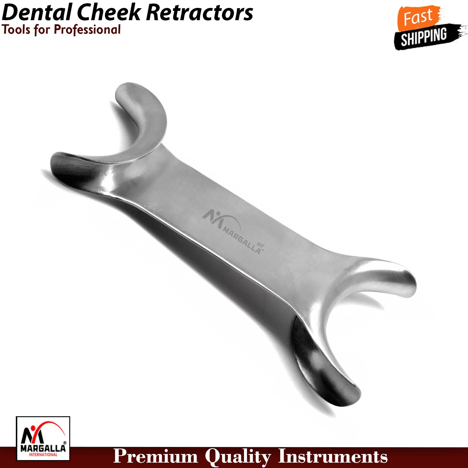 Dental Mouth Opener Lip Cheek Retractor C-Shape Double Ended Orthodontic