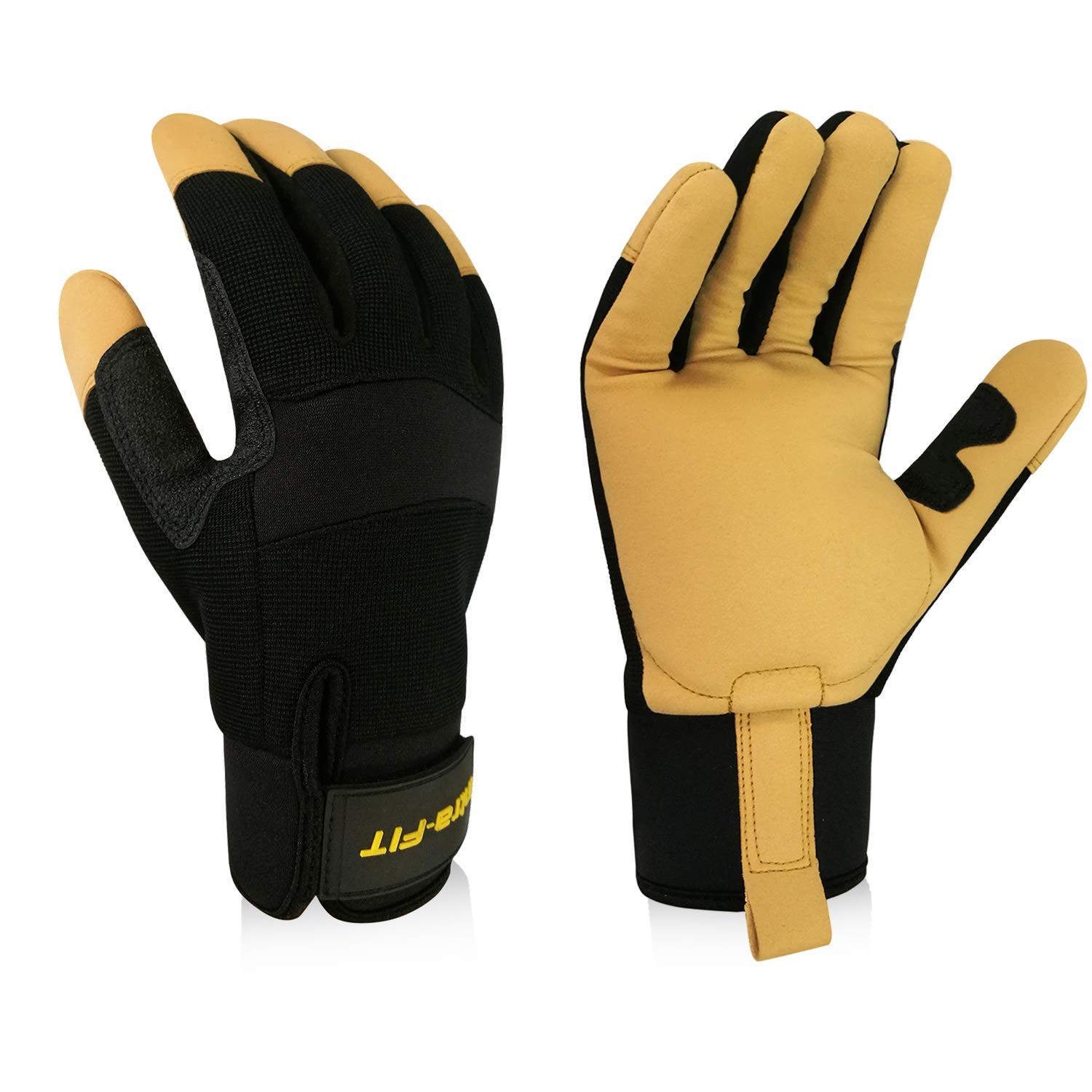 Intra-Fit Anti-Vibration Glove X-Large Full Finger Carpentry Landscaping