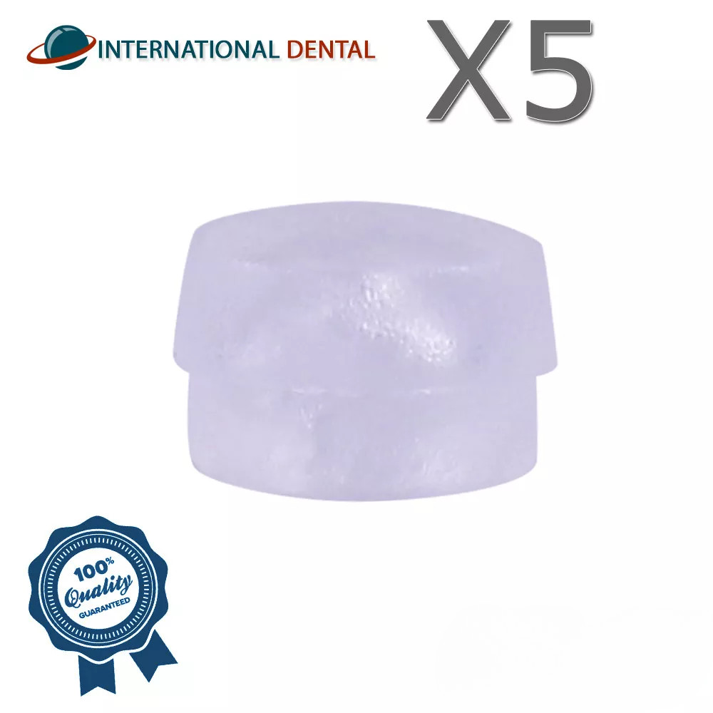 Lot Of 5 Standard Silicone Cap For Ball Attachment, Dental Fixture Adapter Head
