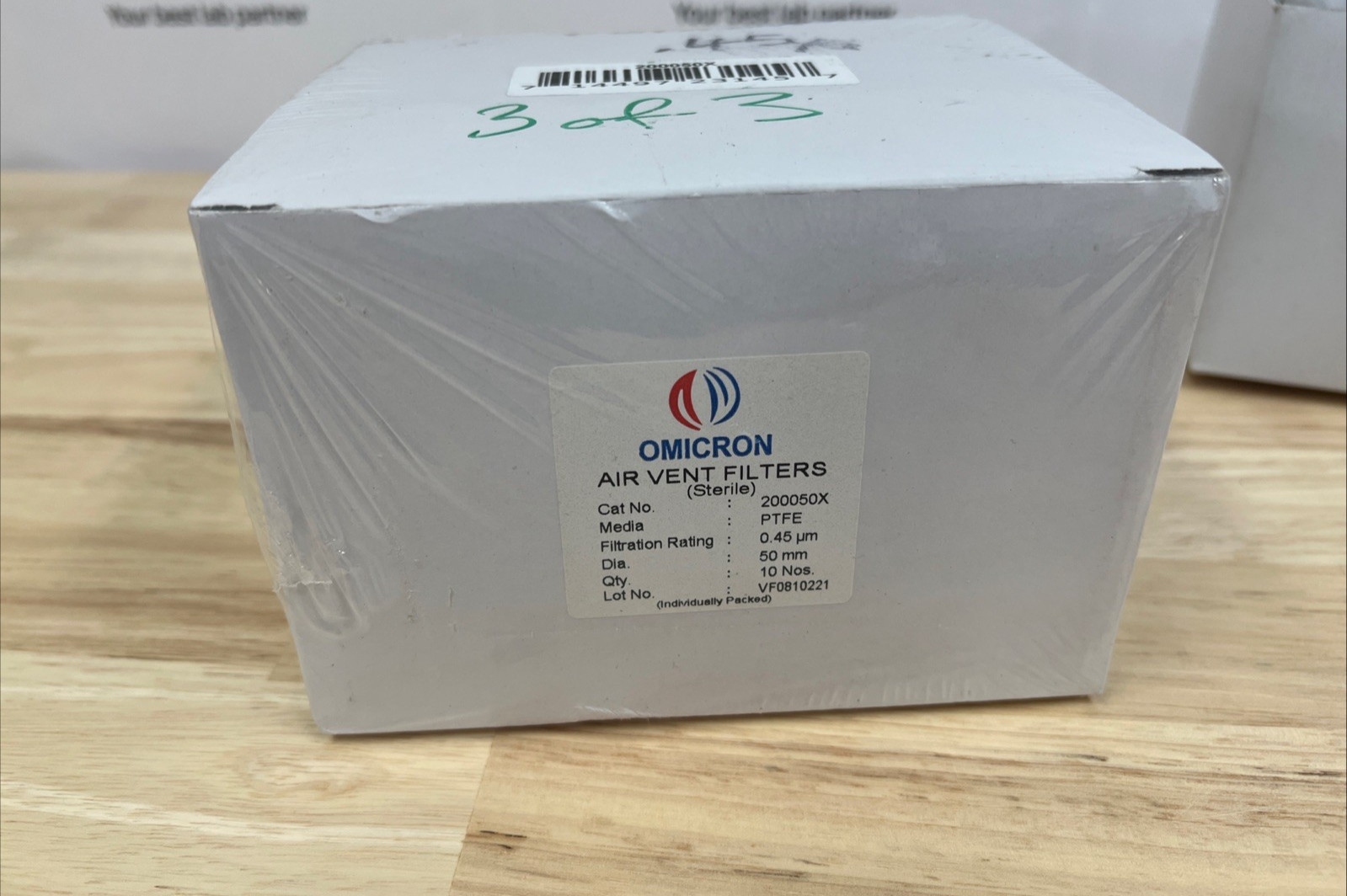 Omicron 200050X PTFE Venting Filter Disc, 0.45um, 50mm, Pack Of 10
