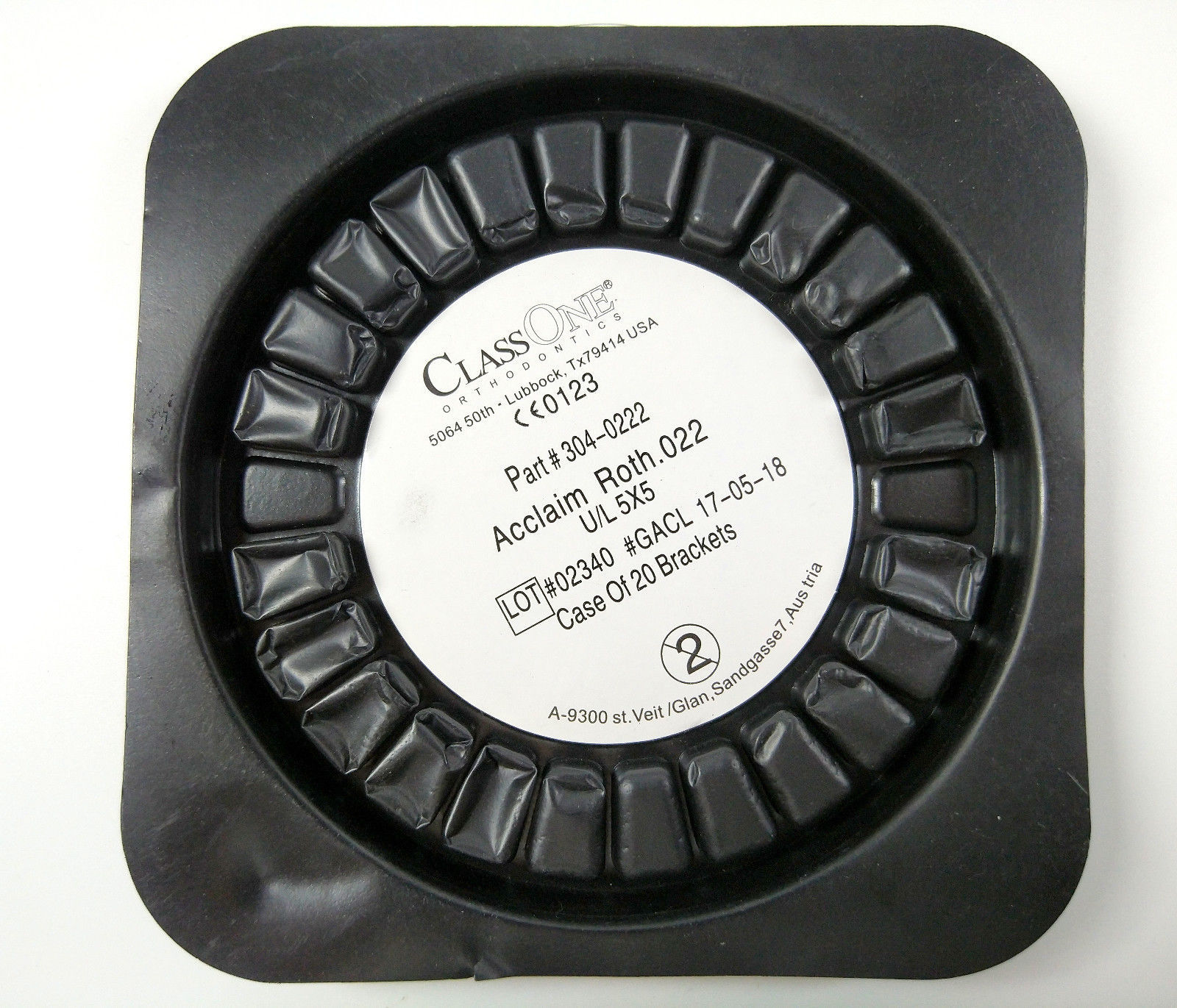 Dental Orthodontic Ceramic Bracket Mini Roth/MBT 022/018 3hook/345hook Class One
