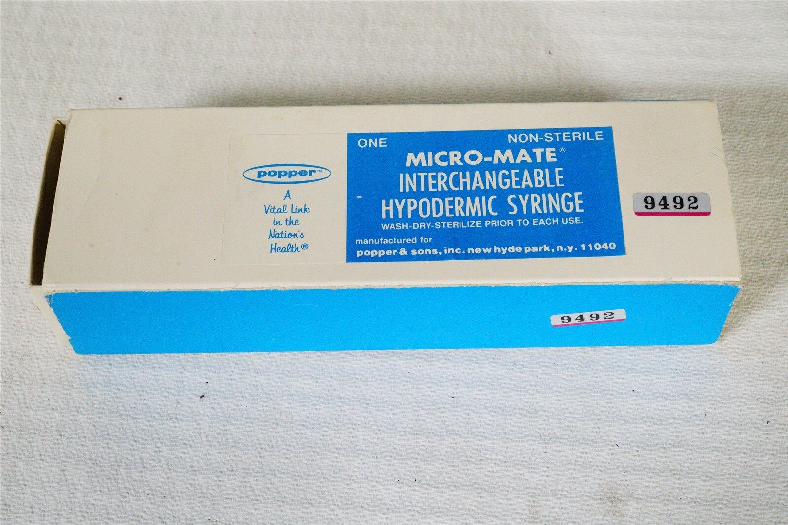 Micro-Mate 30cc Interchangeable Hypodermic Luer Needle Lock Glass Syringe New