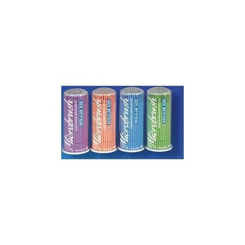Microbrush MRA400 Tube Series Bendable Micro Applicators Regular Assorted 400/Pk