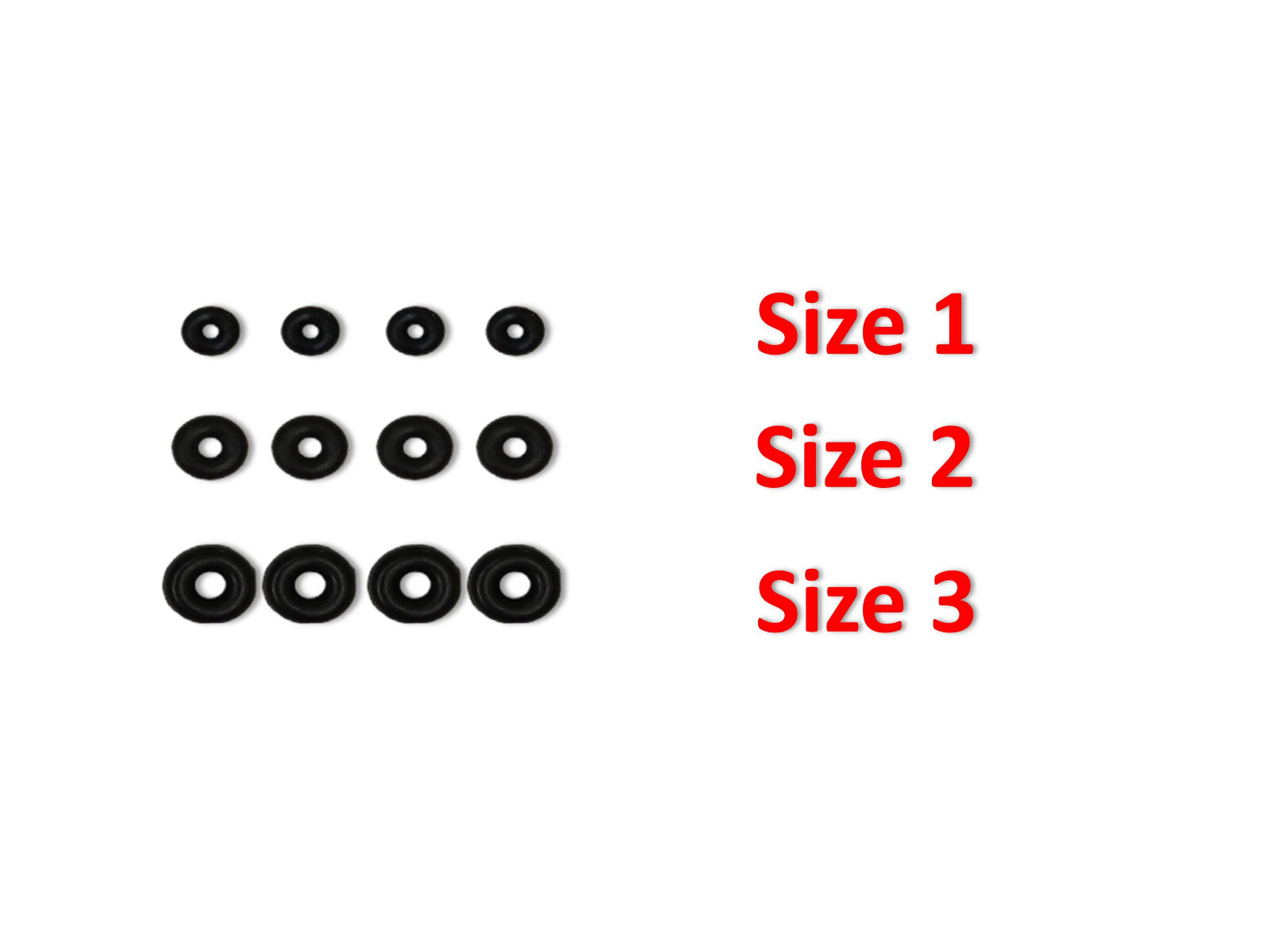 Orings for Micro Mini Dental Implants 8 each of 3 sizes or 24 of 1 size