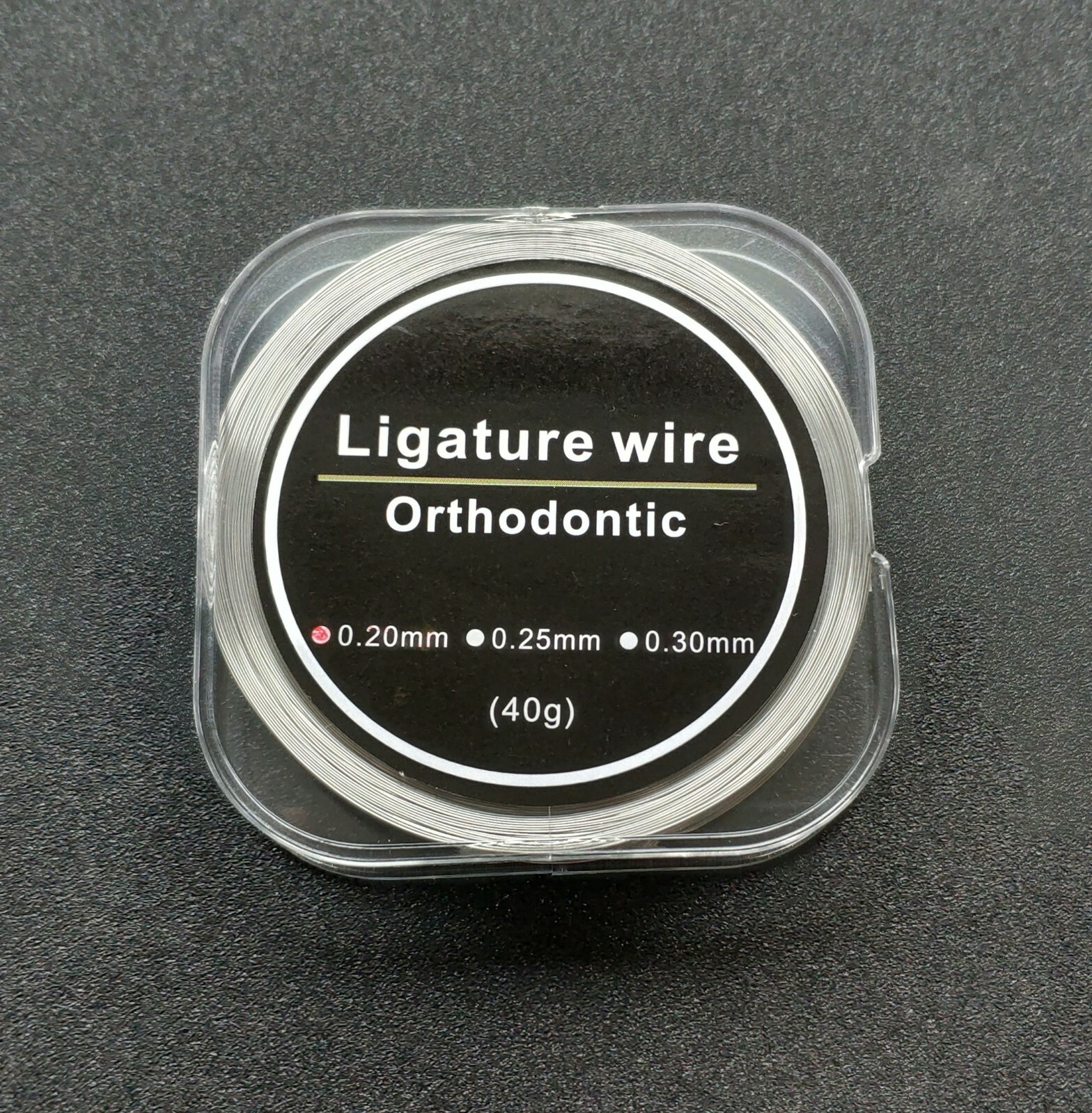 1Roll Dental Orthodontic Stainless Steel Ligature Wire Line Round 0.2/0.25/0.3mm