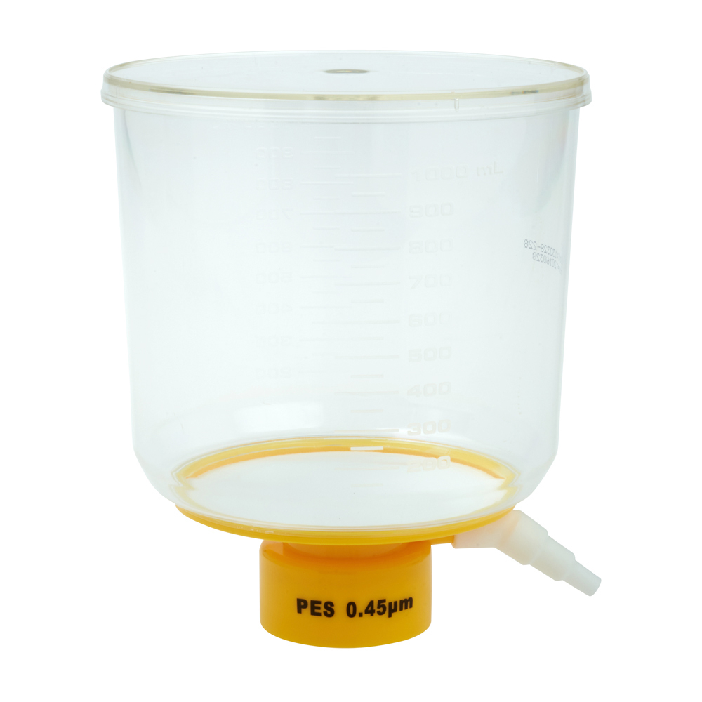 CELLTREAT 1000mL Bottle Top Filter, PES, 0.45, 90mm, 24/Case, Sterile, #229714