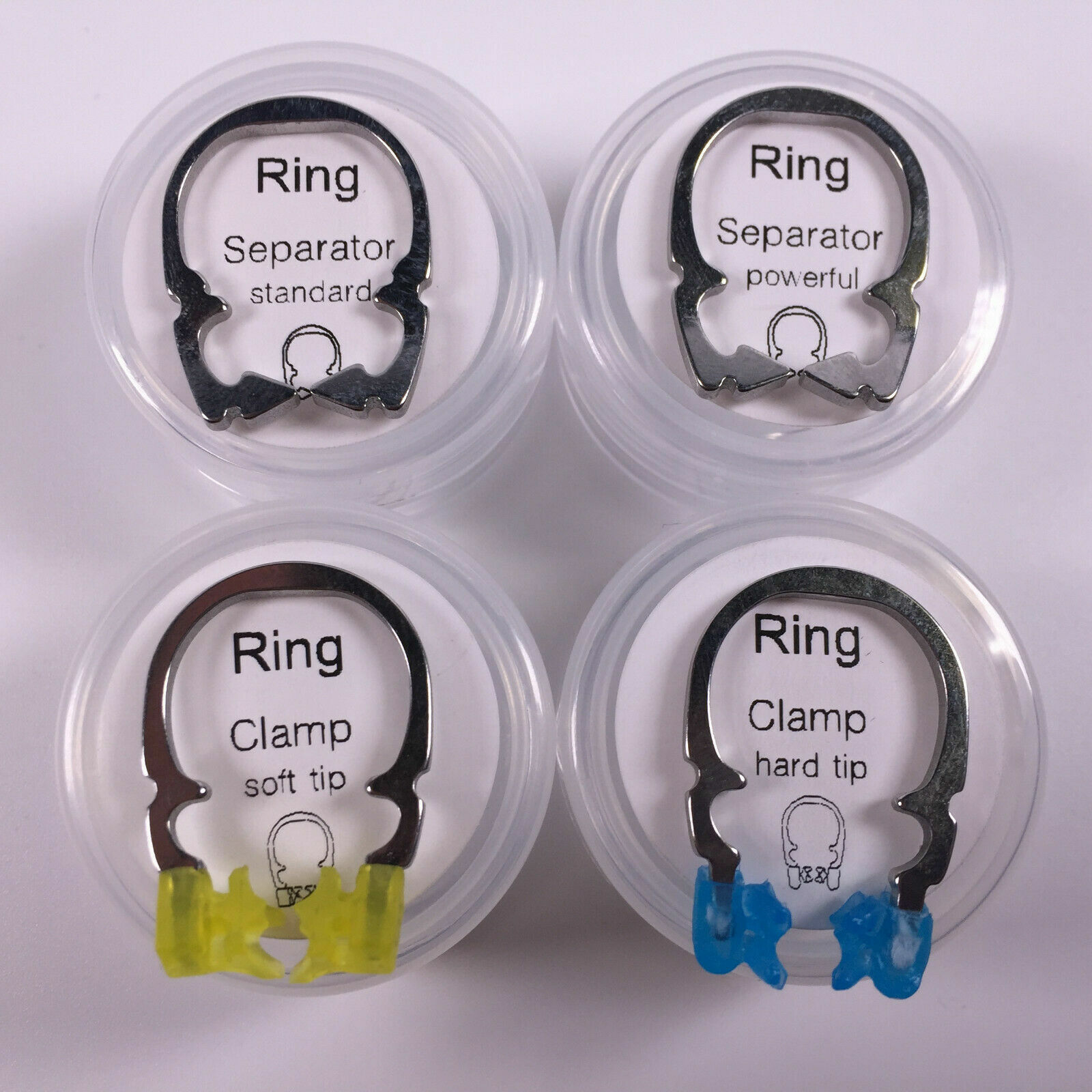 1x Dental Matrices Powerful Ring Clamp & Soft Tip Sectional Matrix Resin Fills
