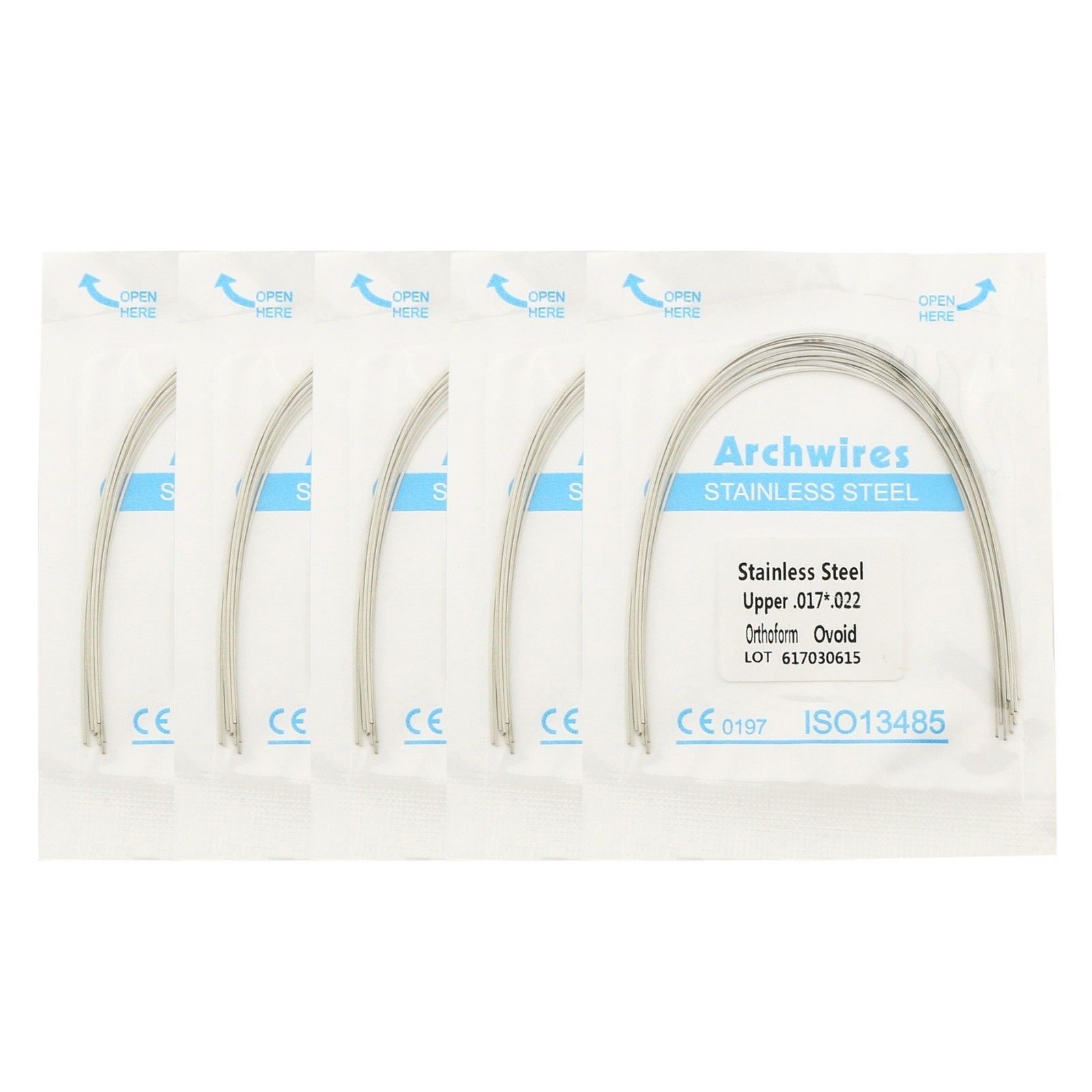 Dental Orthodontic Arch Wire Stainless Steel Rectangular alambre arco Ovoid