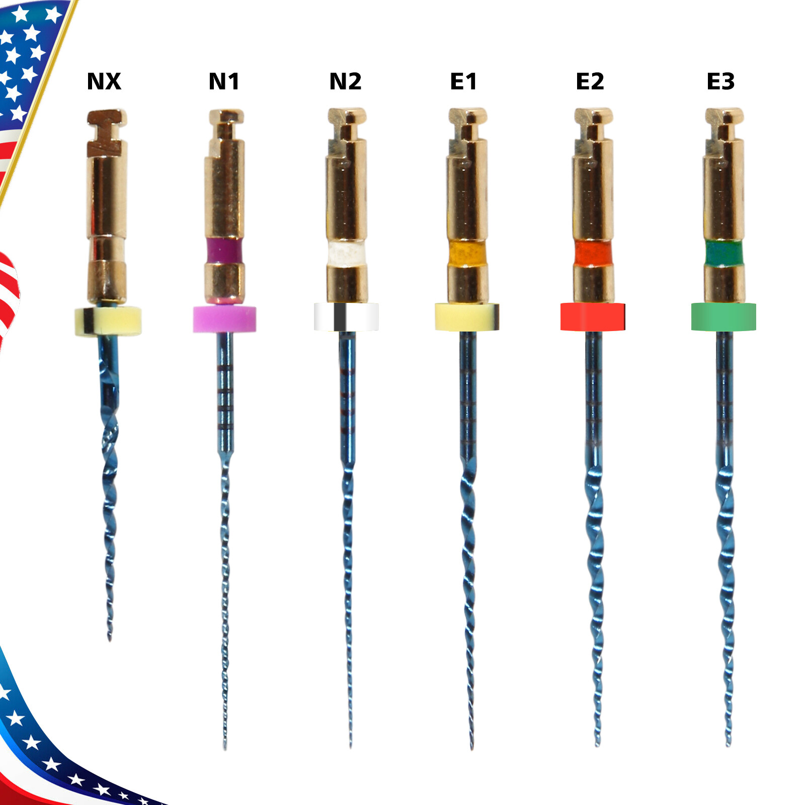Dental Endo Endodontic File Engine Rotary Root Canal NiTi Files 25MM Flexible