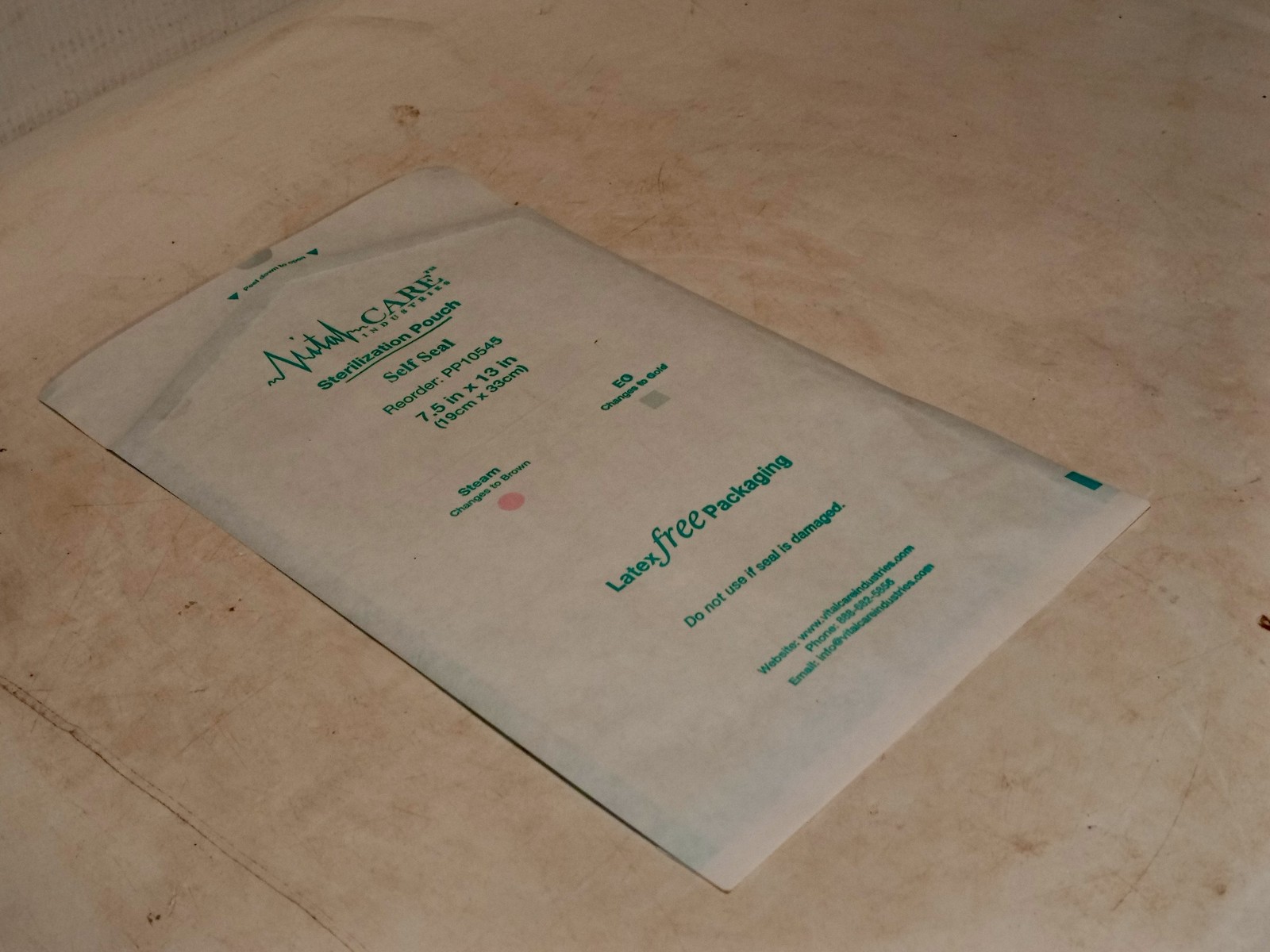 Lot of Vital Care Sterilization Pouches Self Seal 7.5×13 Inch PP10545 Autoclave
