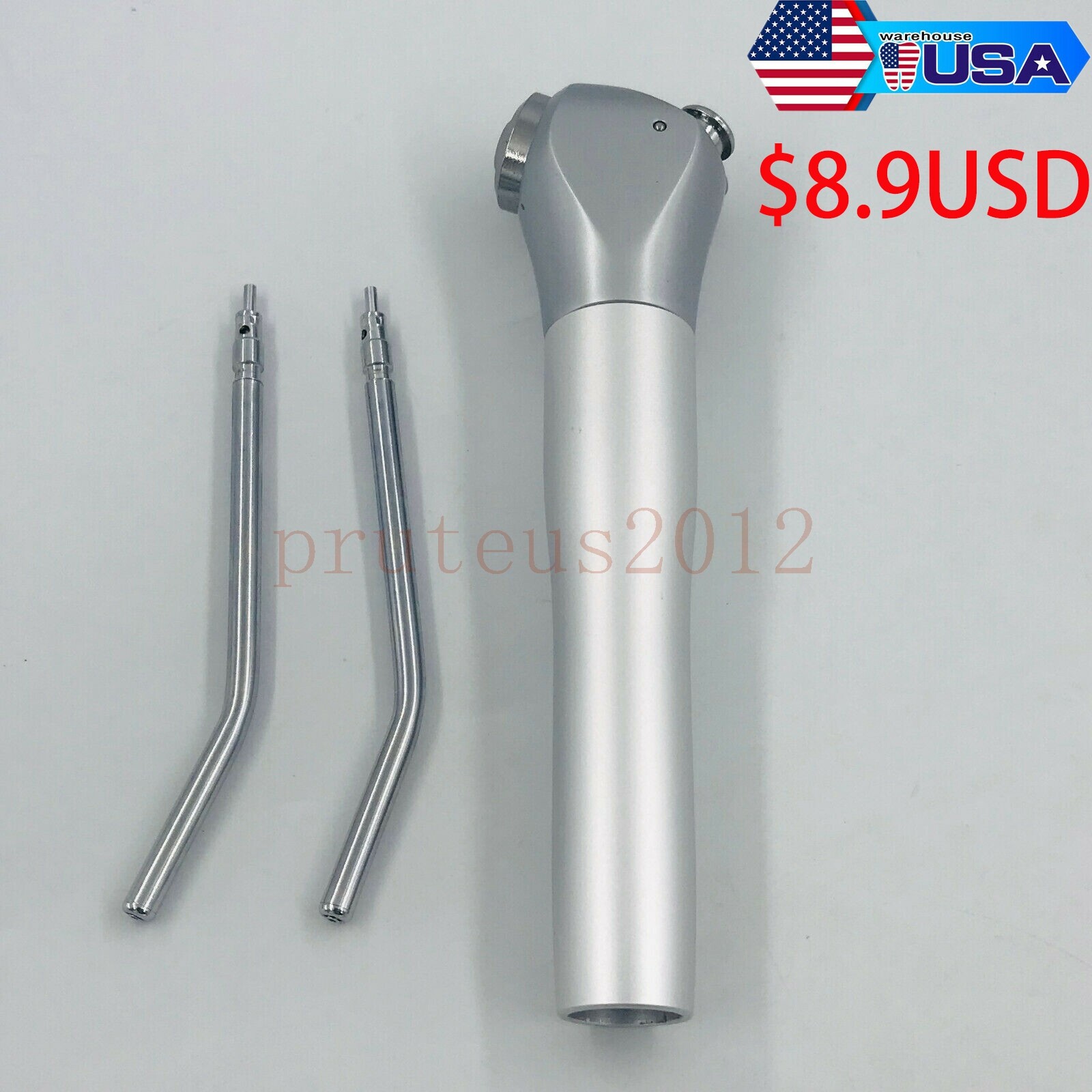 Dental Air Water Spray Triple 3-way Syringe Button Handpiece with 2 Tubes Nozzle