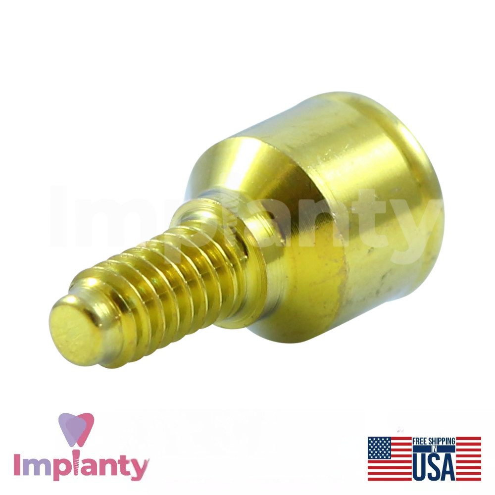 1x Dental Straight Lock Attachment Soft Silicone Set Titanium Int Hex 2.42mm