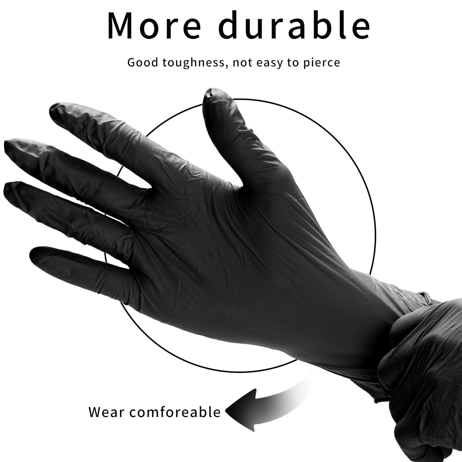 Vinyl Disposable Gloves, Medium, 100 Pack, Powder Free, Latex Free
