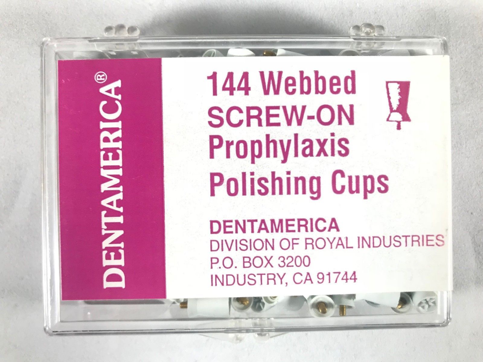 Dental Prophy Prophylaxis Polishing Cups Webbed Pcs -Dentamerica