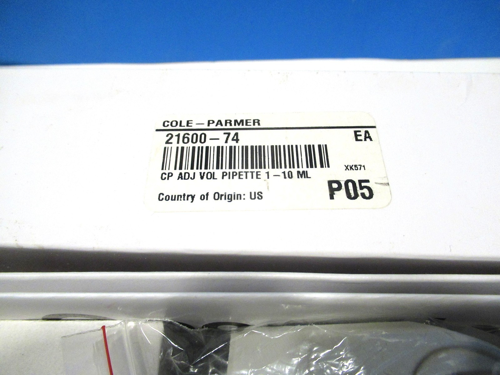 Cole-Parmer Micropipette Fully Autoclavable Variable Volume 1-10ml 21600-74