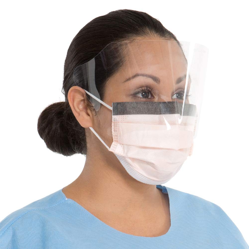 FLUIDSHIELD 3 Disposable Procedure Mask, Fog-Free, with SO Soft Earloops, Wra…