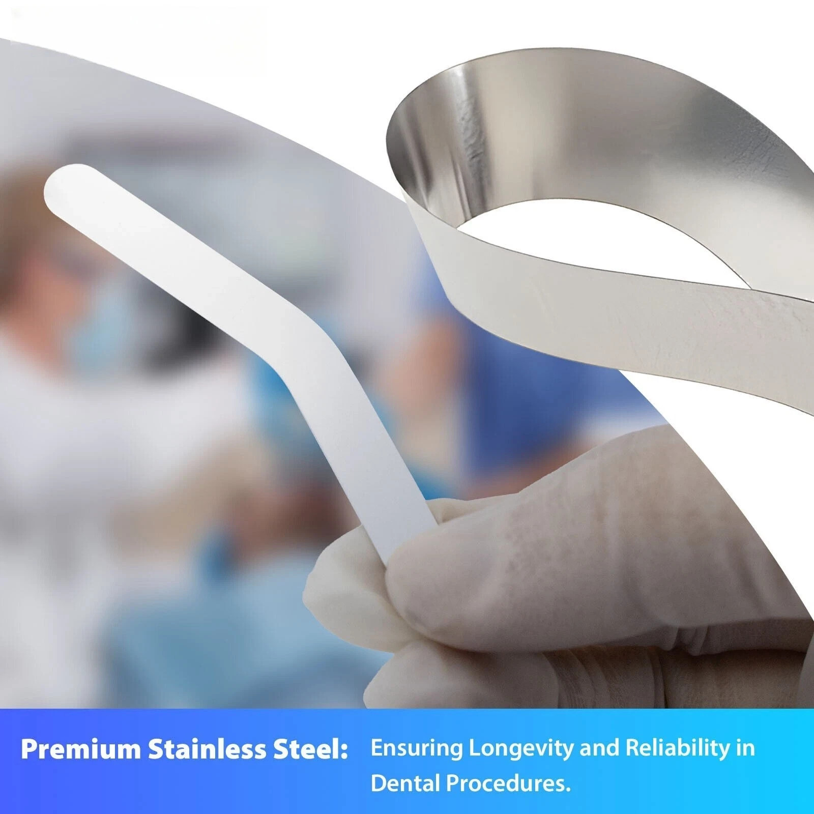 144Pcs/pack Dental Matrix Bands Tofflemire Type #1 #2 #3 #13 Stainless Steel