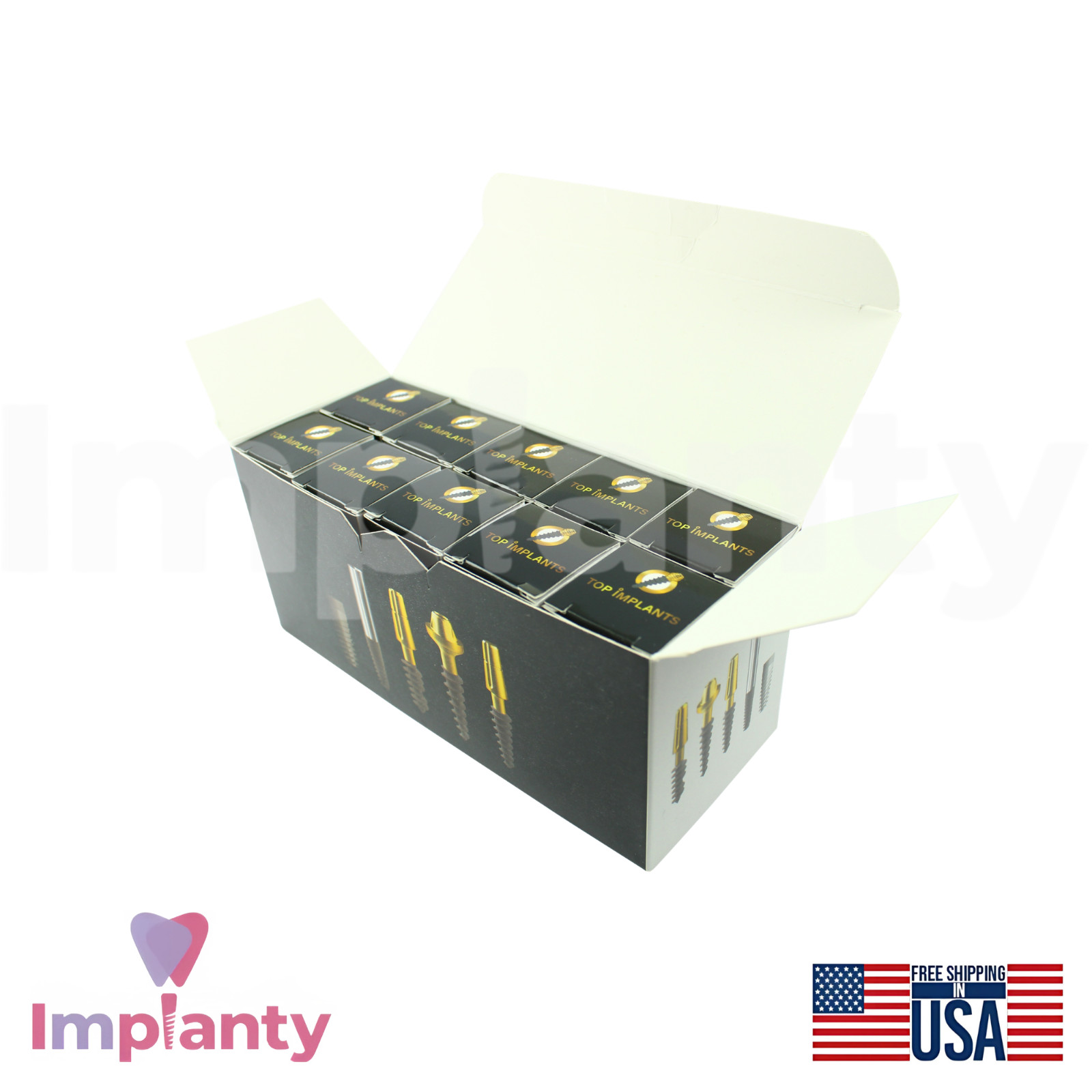 10x Multi Unit M1.7 Compressive Monoblock Dental Fixture Sterile SLA Surface