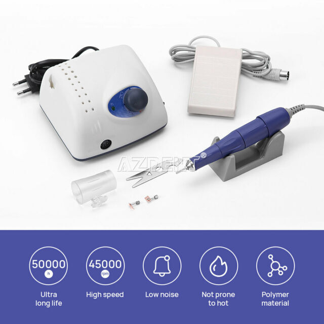 65W Dental Micromotor Polisher Machine Strong 210+35000RPM Handpieces 105L Nail