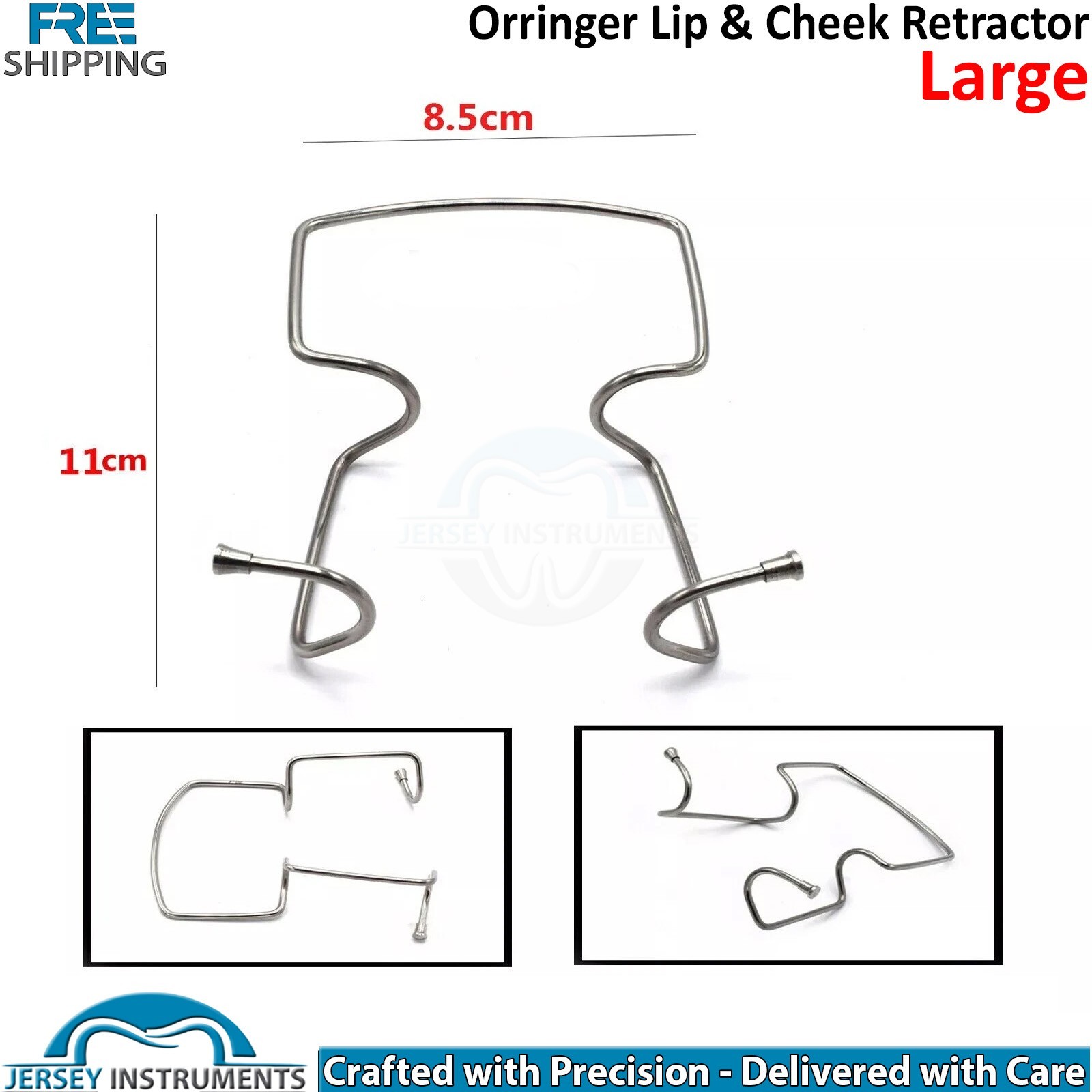 Dental Oringer Lip Cheek Retractor Self Retaining Large Oral Surgery Procedures