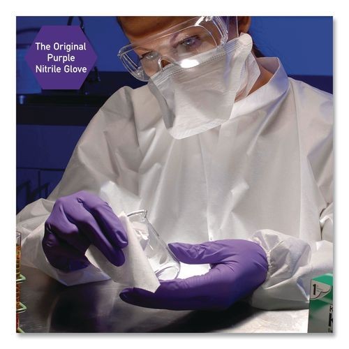 Kimtech PURPLE NITRILE Exam Gloves, Medium, 6 mil Thick, 9.5″ Long, 100/Box