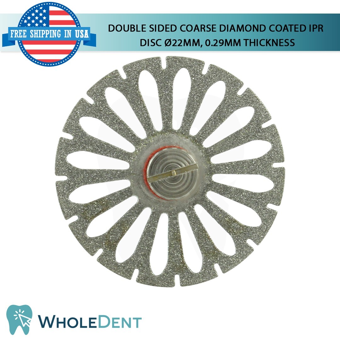 Ortho Dental Coarse Double Sided Diamond Coated Disc IPR Separator Ø22mm, 0.29