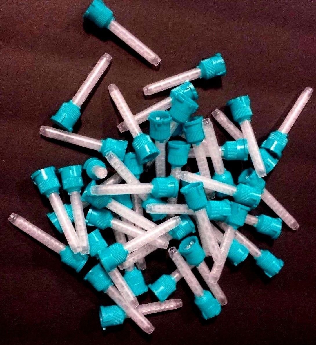 Green/Teal Dental Mixing Tips -Resin Injection Impression Mixing Tips – 48pcs