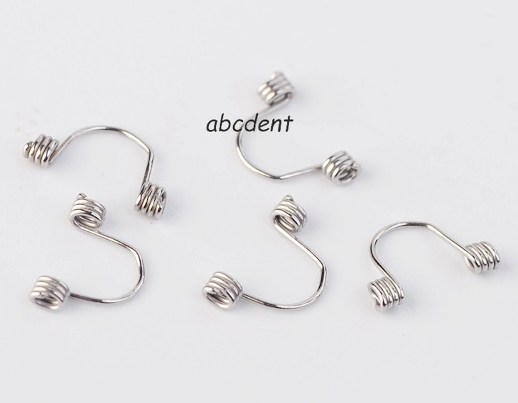 100pc Dental Torquing Torque Spring Wire Single Ortho Curved Small/Medium/Large