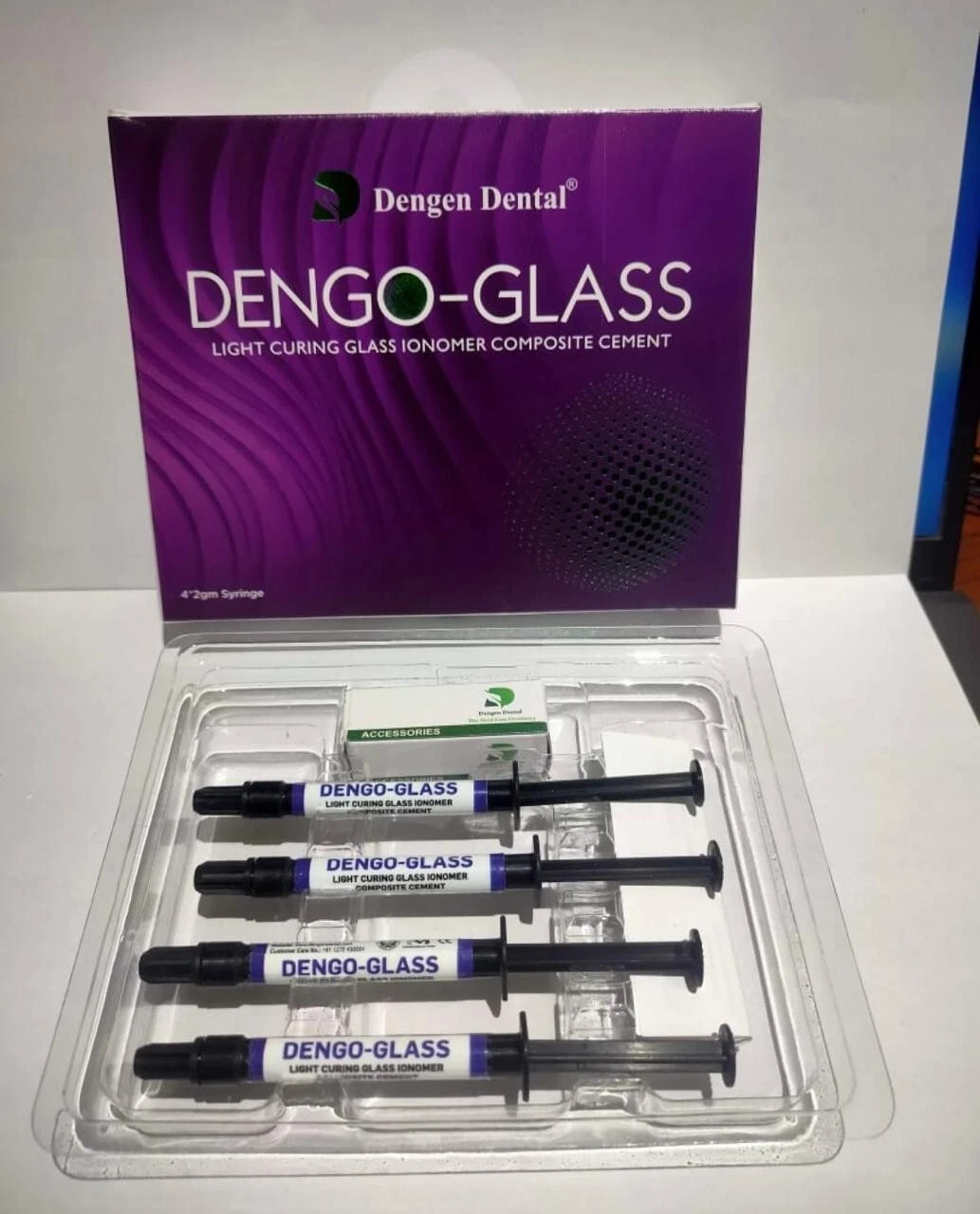 Dengen Dental Dengo Glass Light Curing Glass Ionomer 4 Syr 2 gm Material