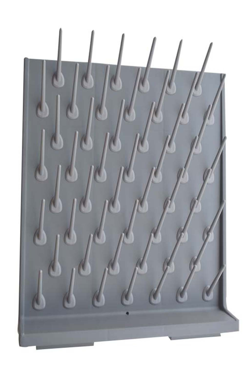 Detatchable 52-Pegs PP Drying Drip Rack Desk/Wall-mount for Test Tubes Flasks