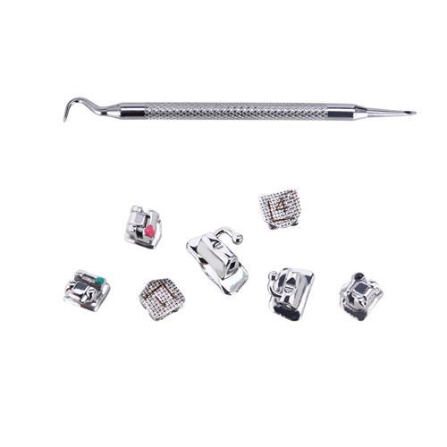 Dental Orthodontic Self-Ligating Bracket Roth/MBT 022 Movable Hook & Buccal Tube