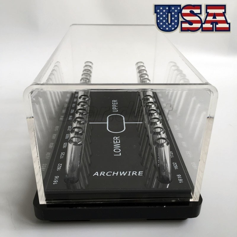 Dental Ortho Round/Rectangular Arch Wire Case Dispenser Acrylic Organizer Holder