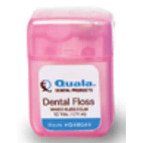 Quala Dental Floss, Nylon Waxed Bubblegum, 12 Pack