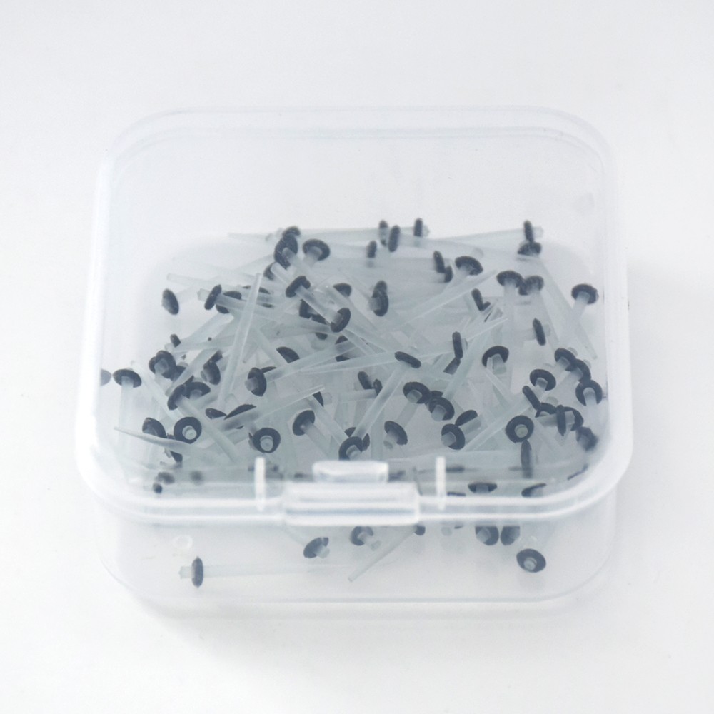100Pcs Dental Endo Quartz Fiber Post Restorative Posts Straight/Screw 1.0-1.8mm