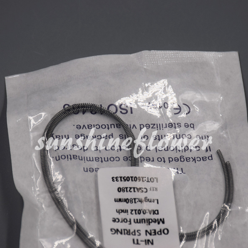2 Pcs/Pack Dental Orthodontic Niti Open Coil Spring Medium Force 0.012*180mm
