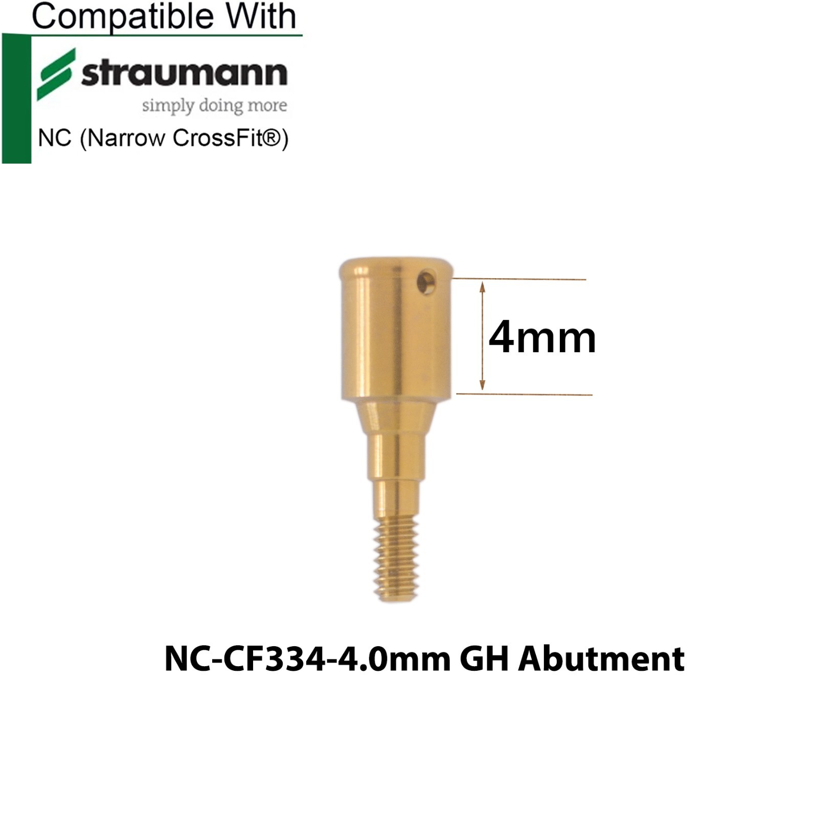Dental Locator Abutment Compatible STRAUMANN Bone Level NC/RC & Male Caps Kit